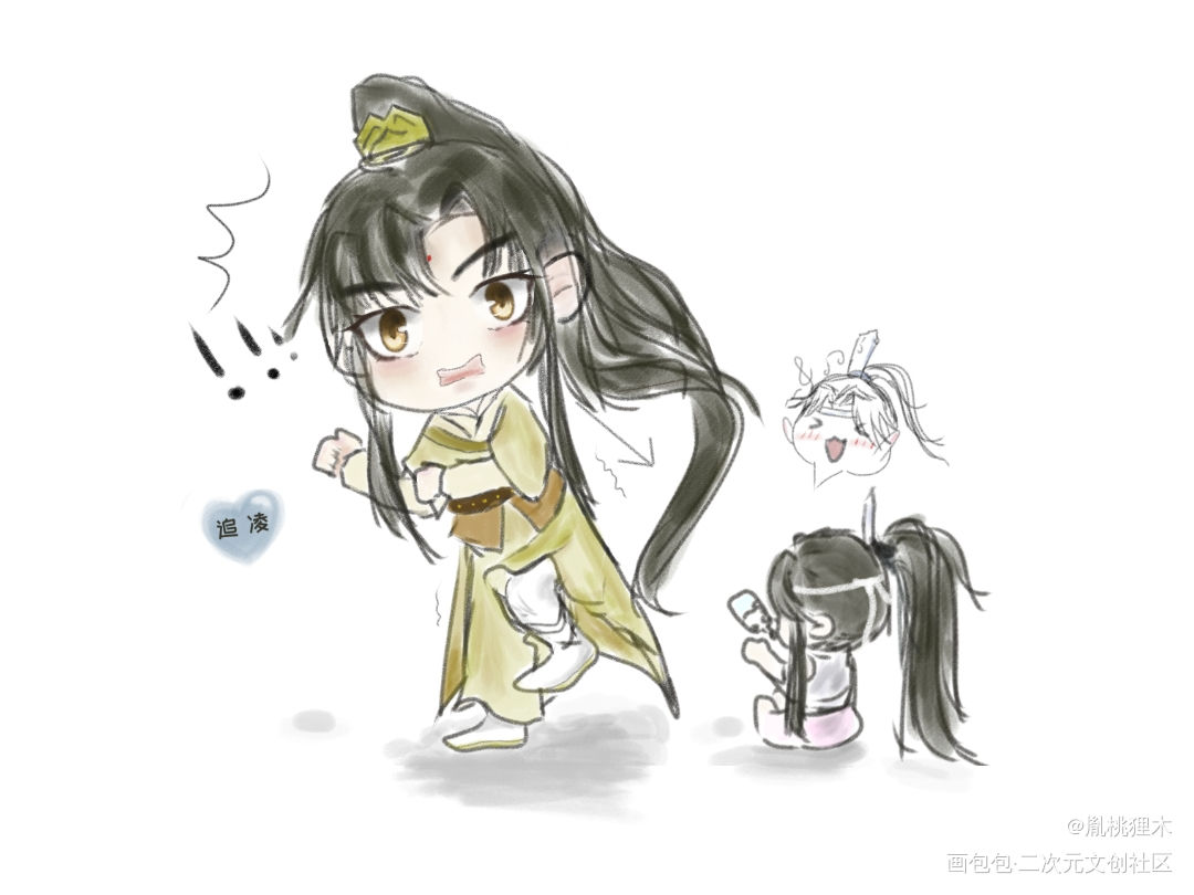 _魔道祖师蓝思追金凌绘画作品