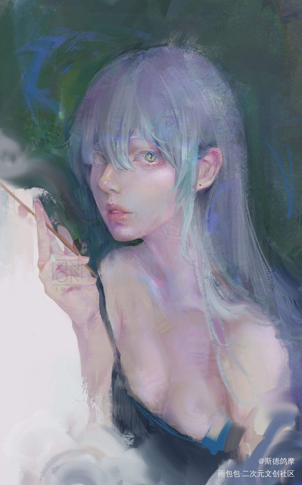 热带雨林_厚涂日系绘画作品