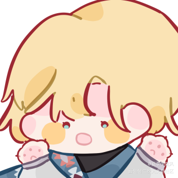 夏宝向你索求一个抱抱_绘旅人罗夏罗夏q版绘画作品