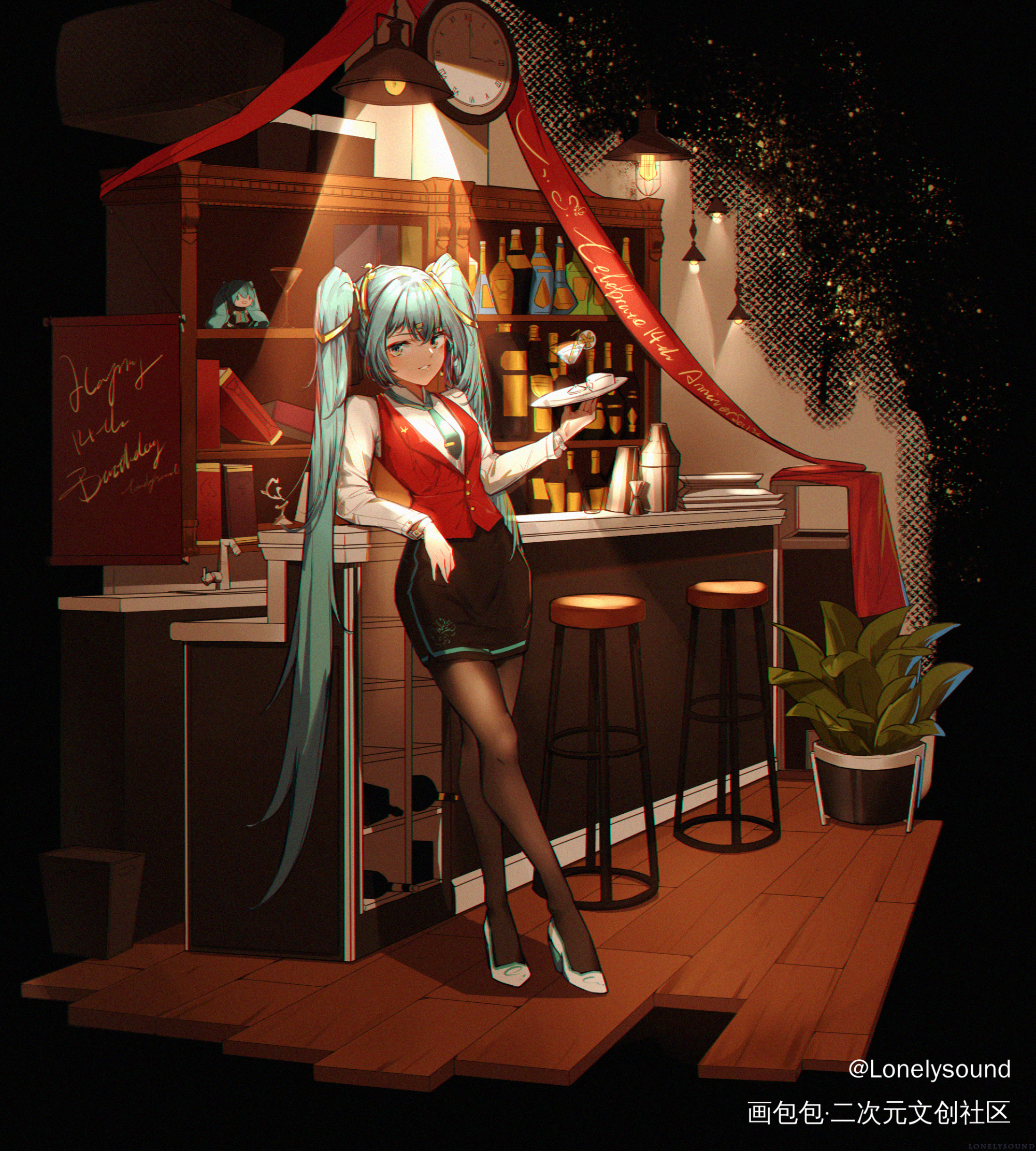 831_VOCALOID初音未来日系插画同人绘画作品