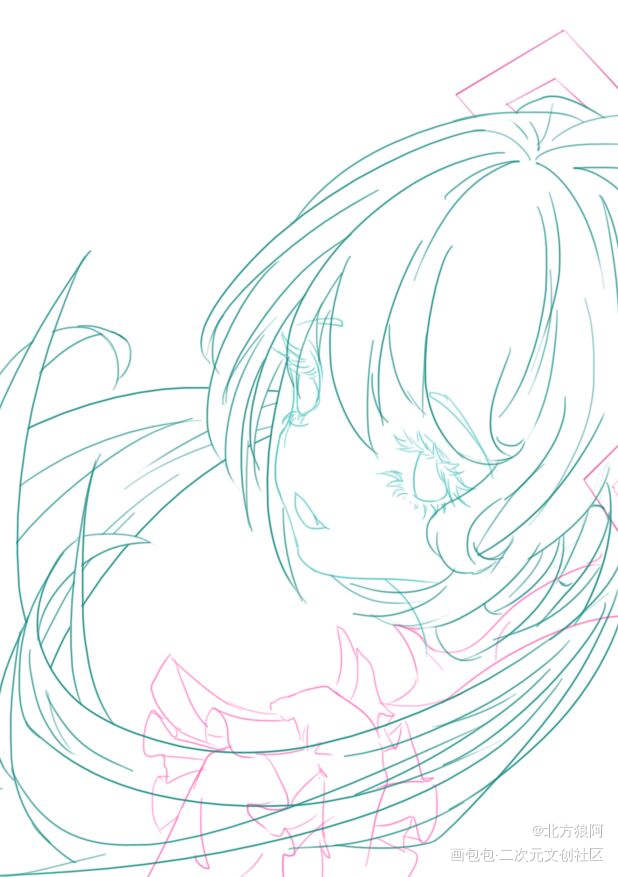 初音未来生日快乐_初音未来求约稿接稿板绘绘画绘画作品