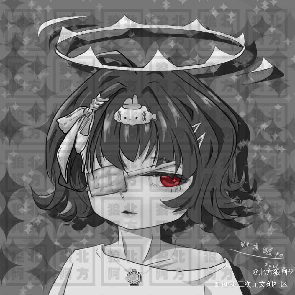 接稿_接稿动漫头像板绘绘画绘画作品