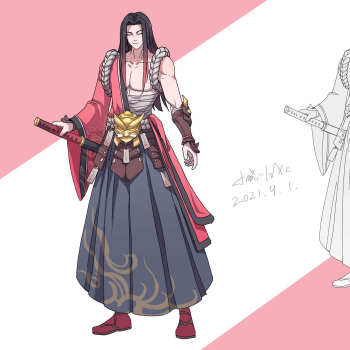 【绘画】橘右京——修罗_王者荣耀修罗橘右京求点评每日英雄速写挑战