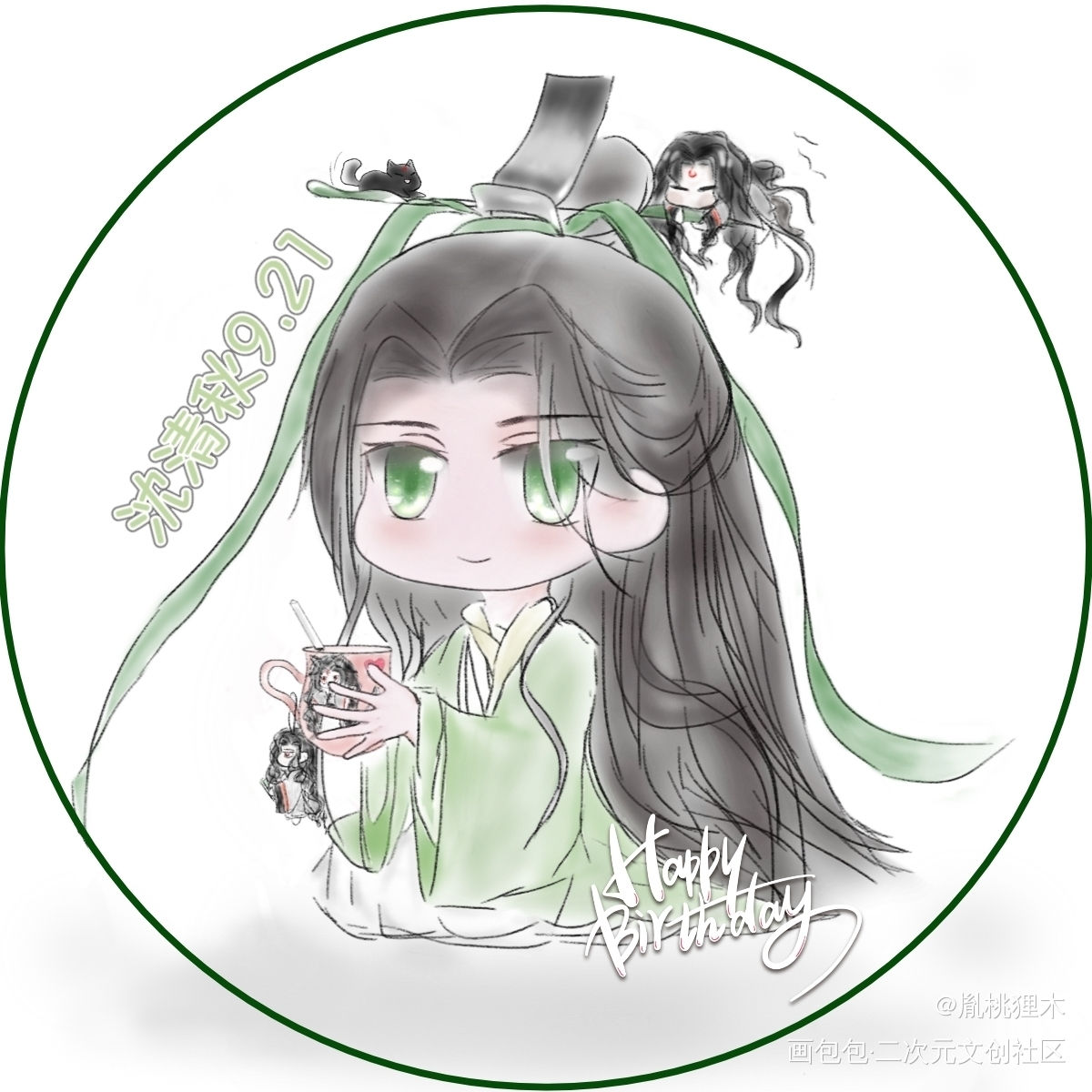 _人渣反派自救系统沈清秋绘画作品