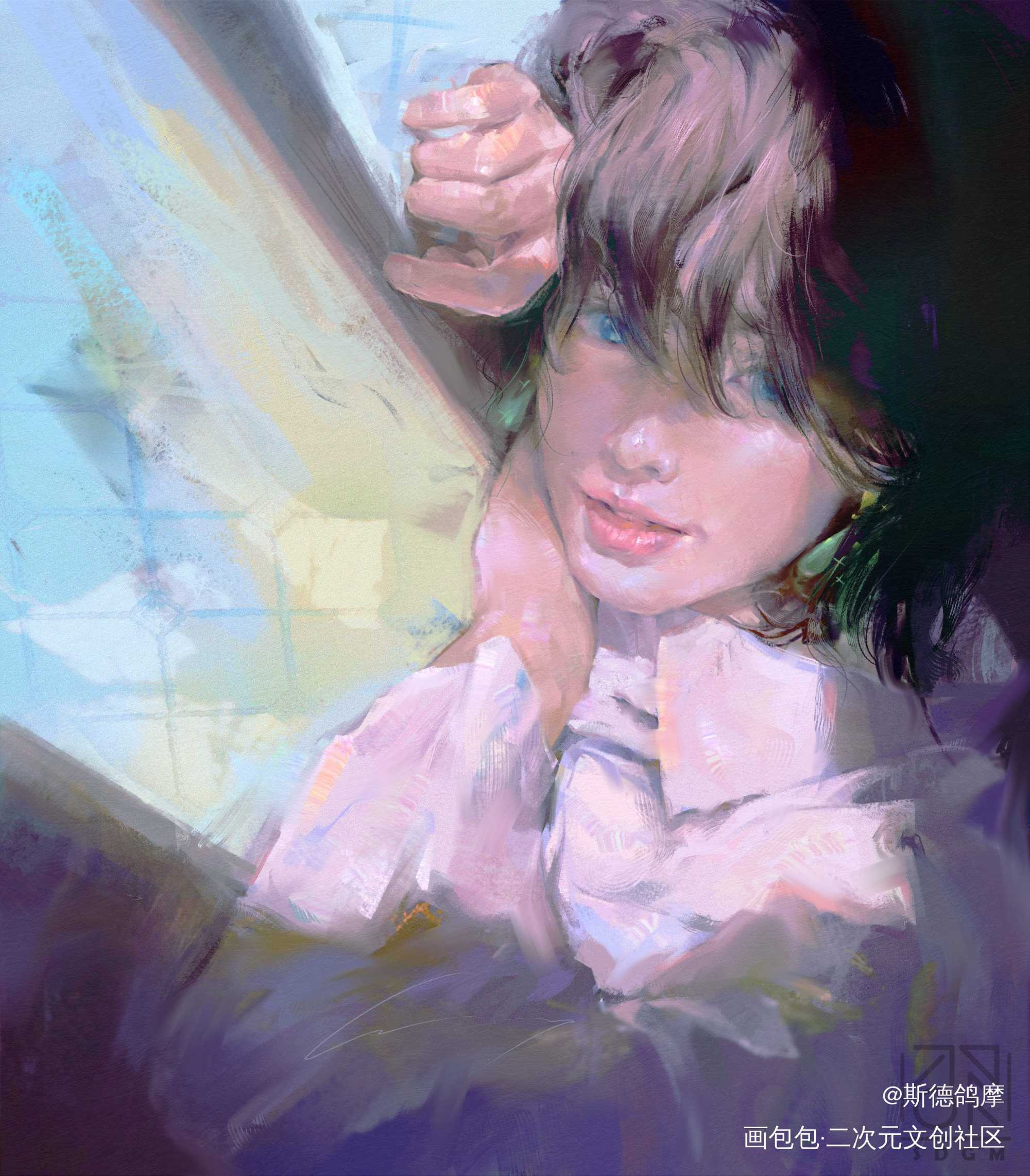 哈尔_厚涂日系绘画作品