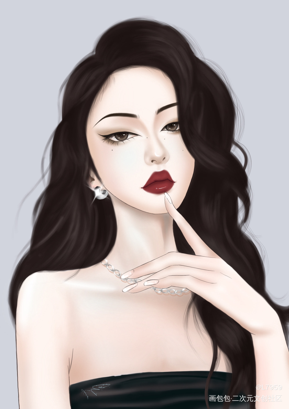 手绘头像_手绘绘画作品