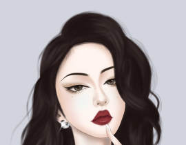 手绘头像_绘画作品