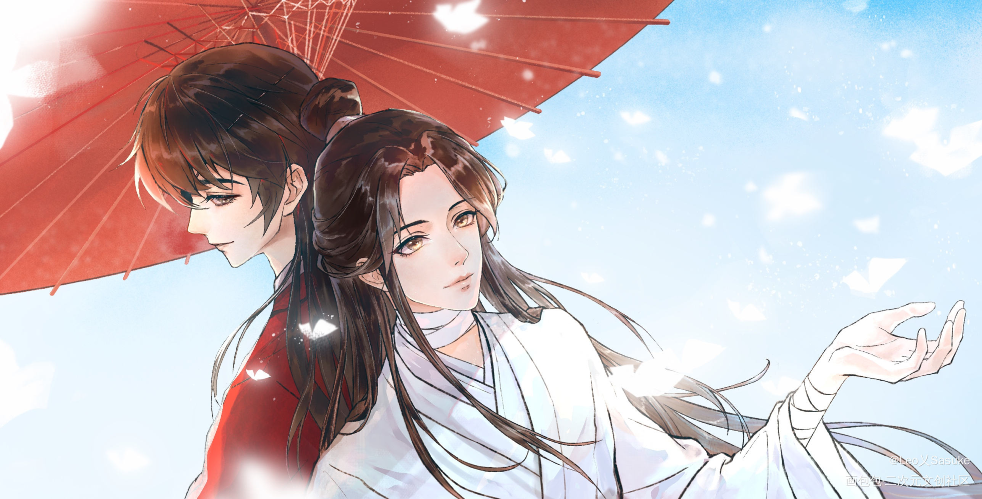 花怜_天官赐福花怜绘画作品