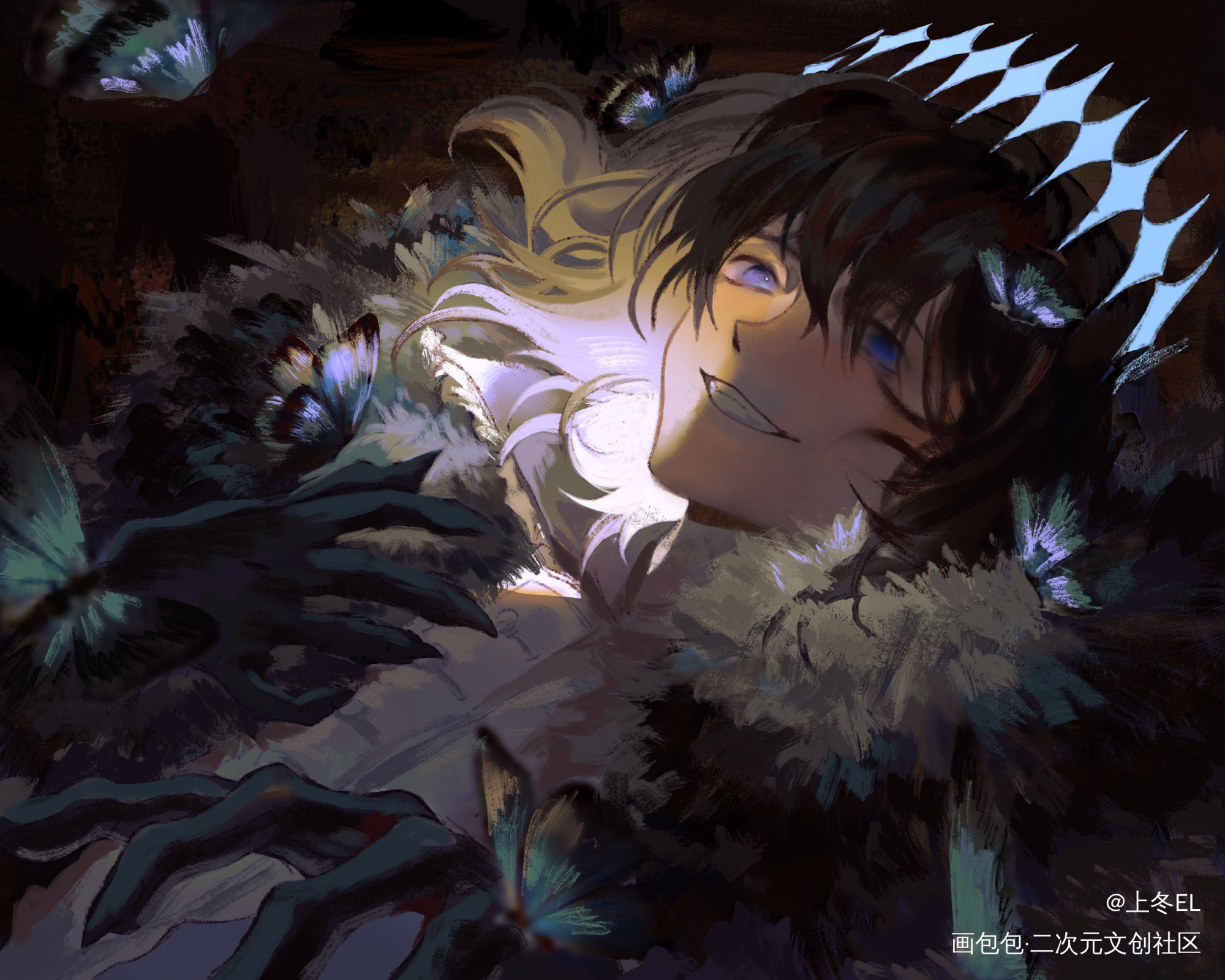 ?_FGO奥伯龙厚涂日系板写绘画作品