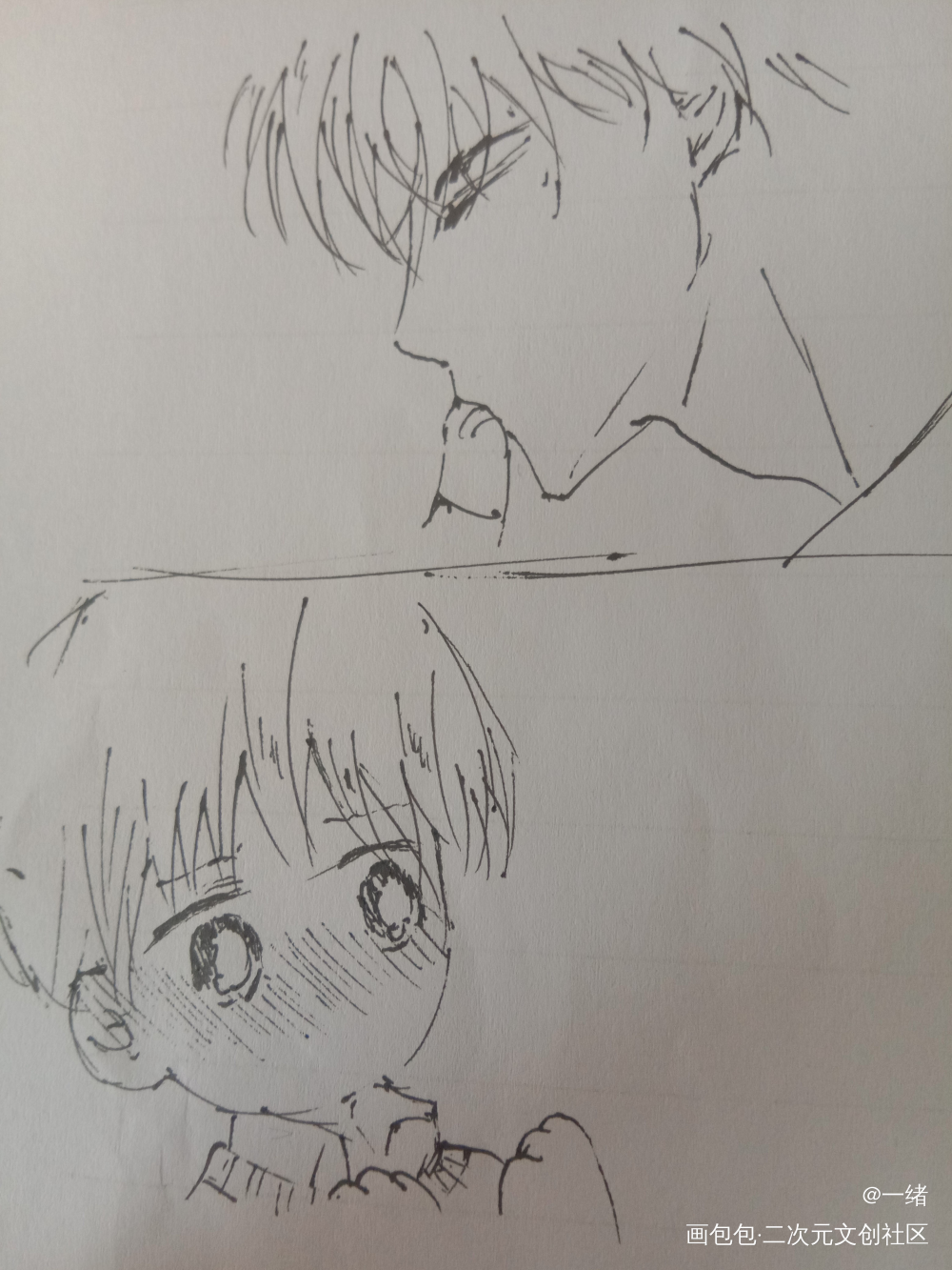 摸鱼_手绘临摹绘画作品