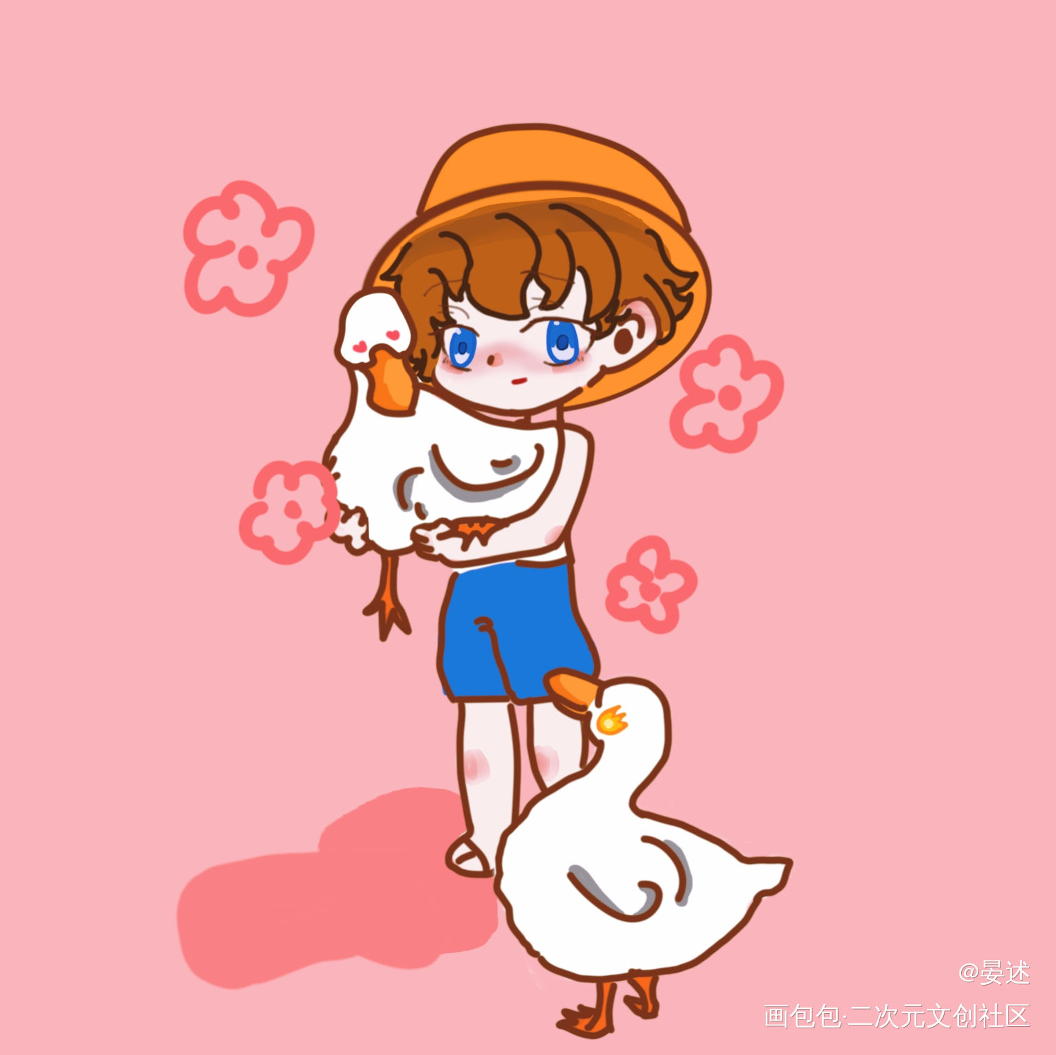 看到感觉很适合群秀的素材就画了_188男团群秀Q版绘画作品