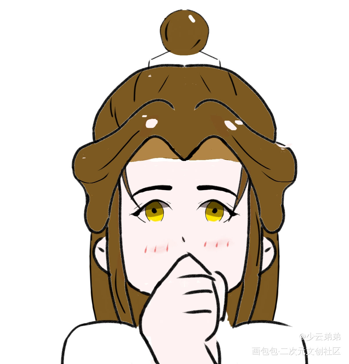 果然填色火葬场_天官赐福花怜手绘我要上首推墨香铜臭绘画作品