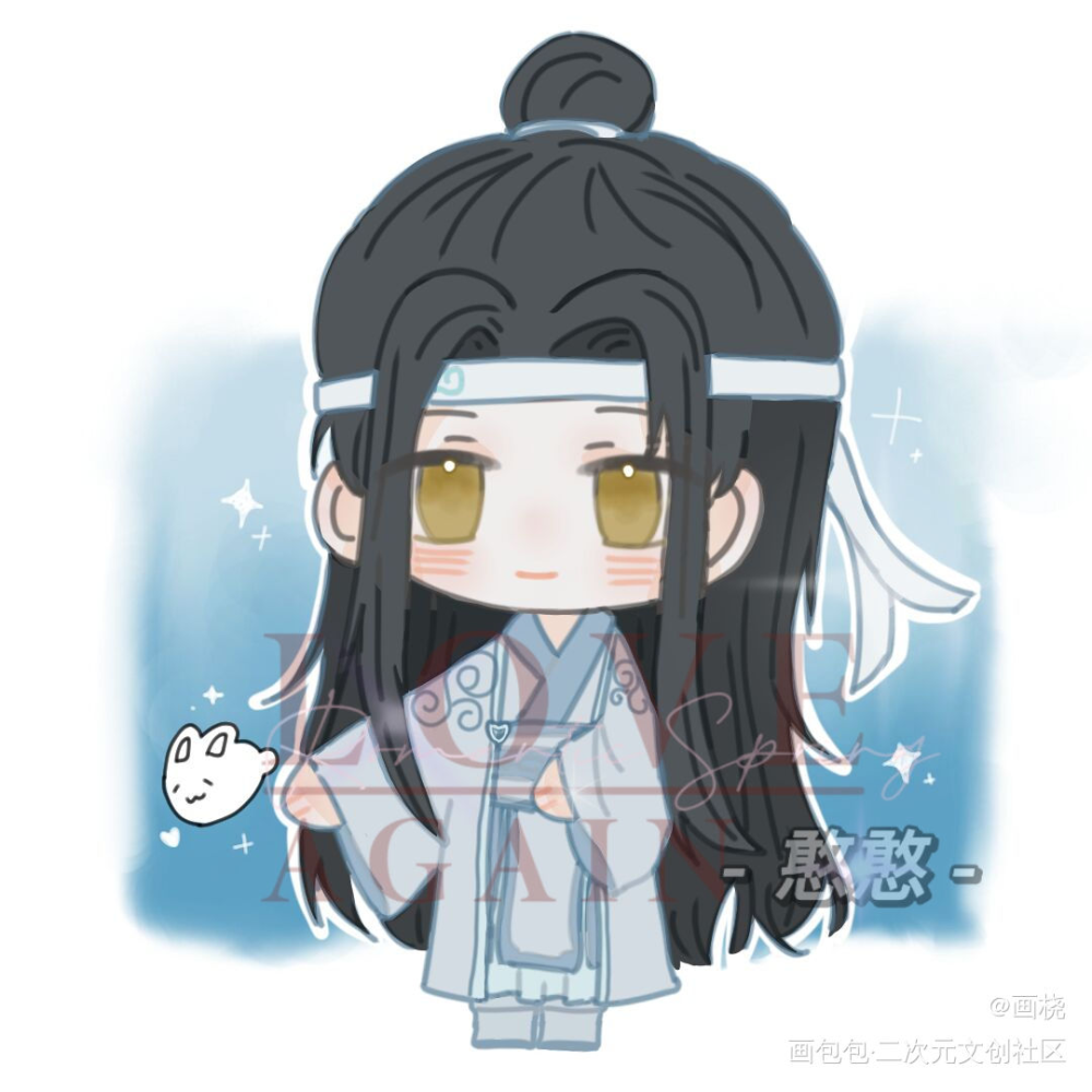 是约的稿子_魔道祖师忘羡Q版绘画作品
