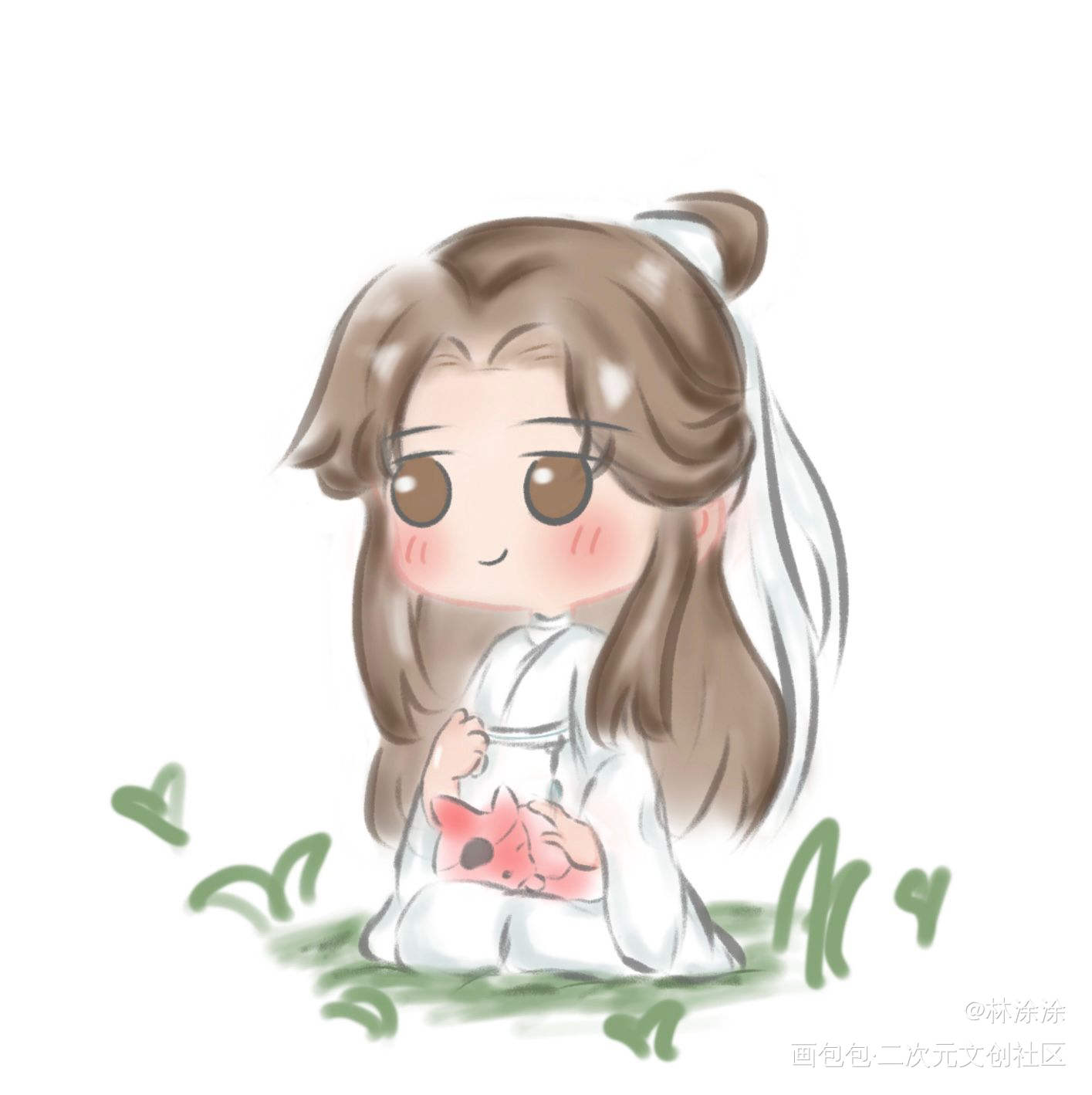 怜崽崽_天官赐福绘画作品