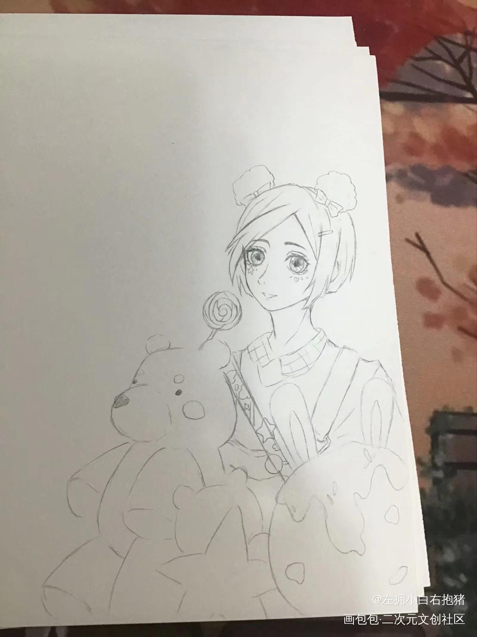 _附加遗产188男团温小辉手绘绘画作品