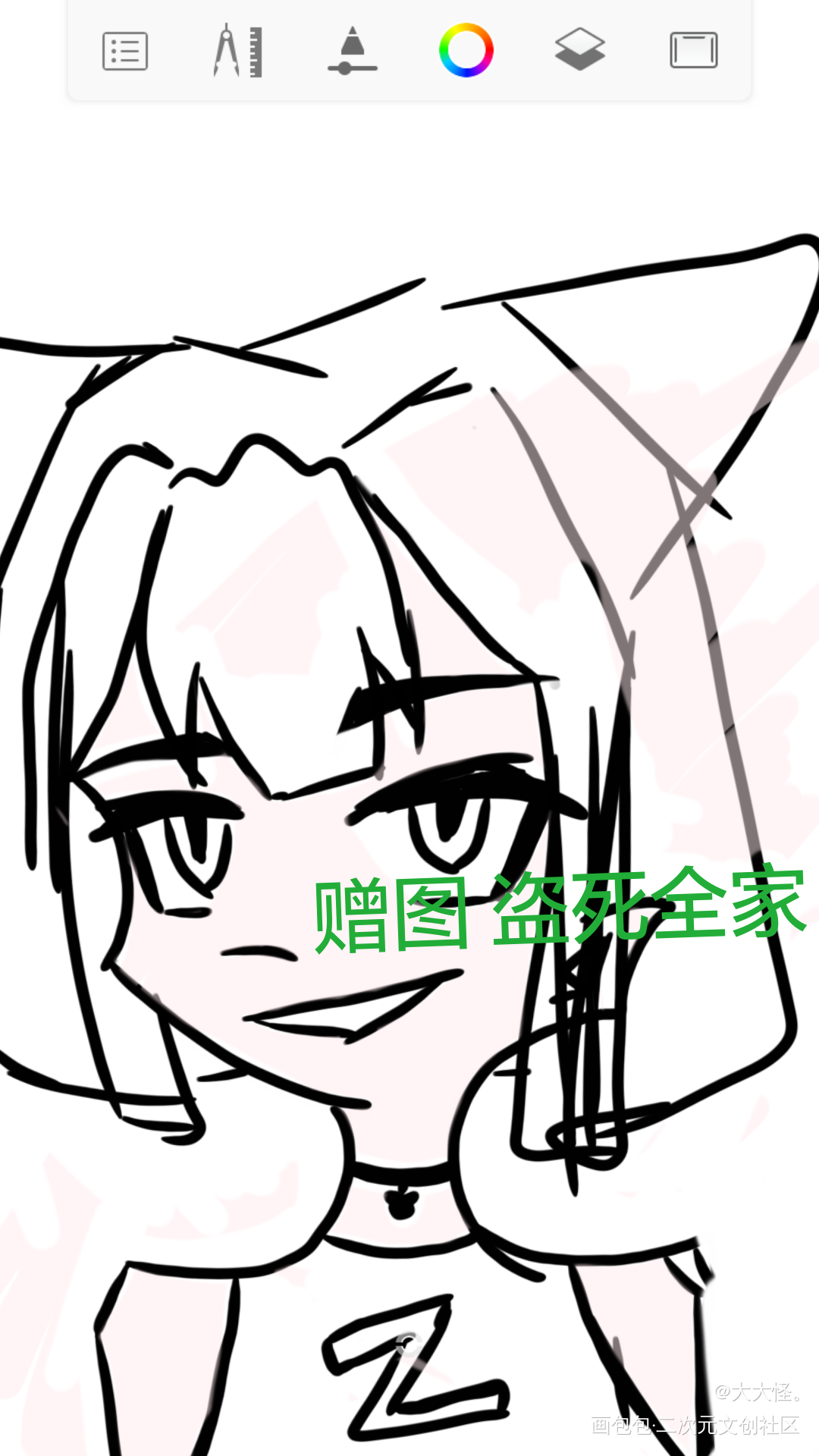 人能多无聊_手绘平涂兄弟的oc绘画作品
