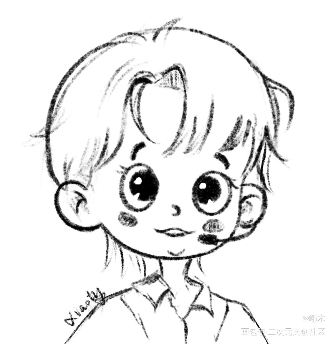 晏晏宝贝生日快乐！_职业替身晏周绘画作品