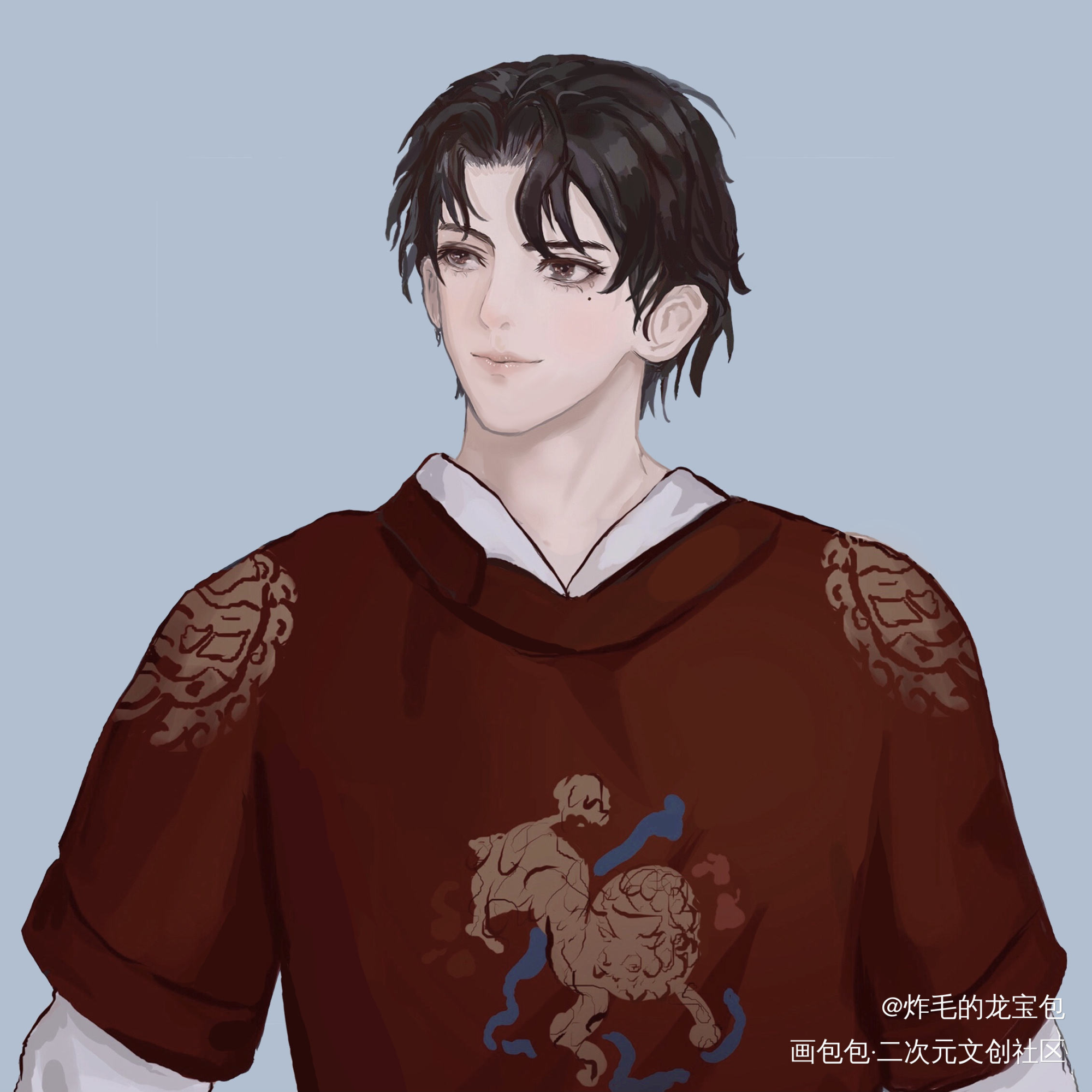 甜辛_谁把谁当真188男团赵锦辛绘画作品