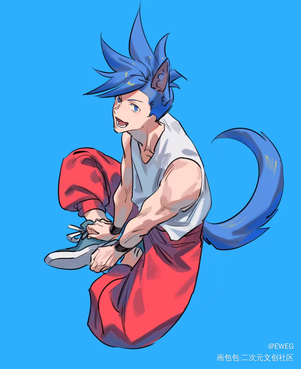摸鱼儿_普罗米亚liogalo绘画作品