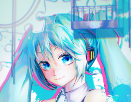 “大家的VOCALOID。”_绘画作品