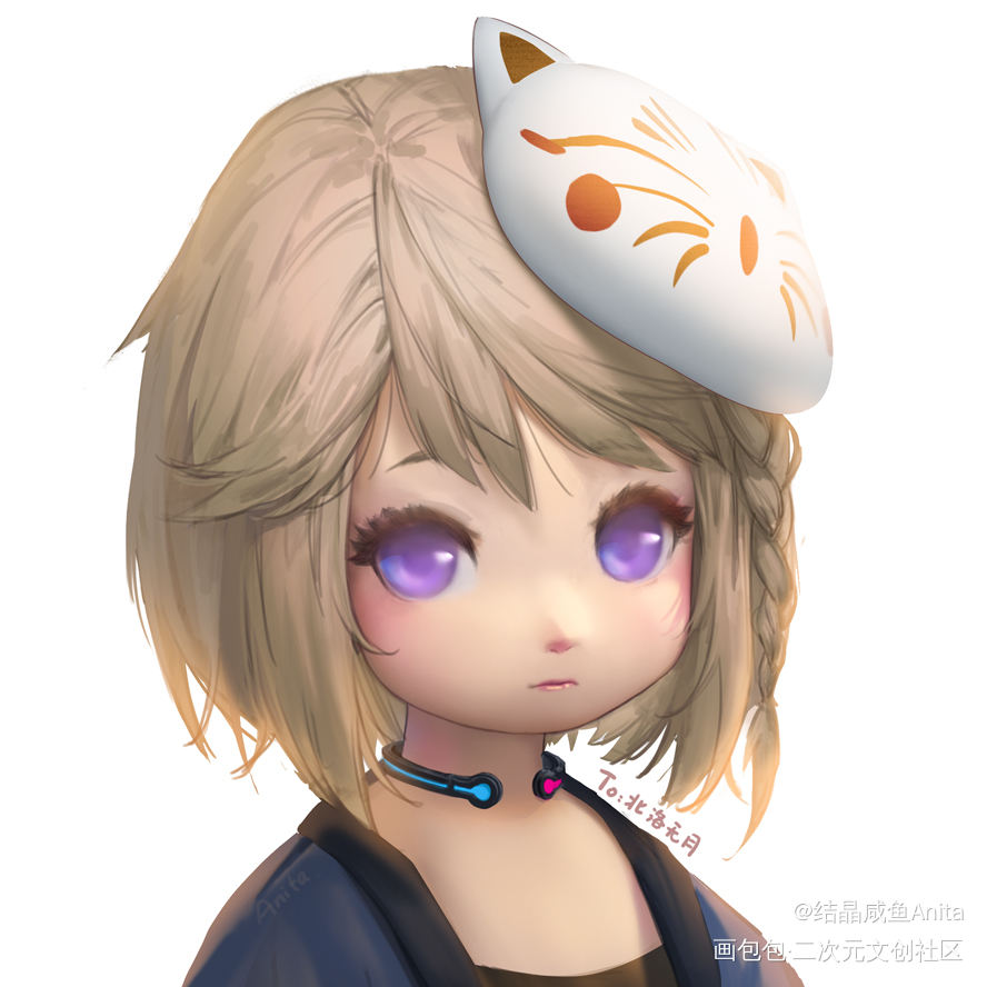 FF14头像稿_最终幻想14厚涂求点评头像原创绘画作品