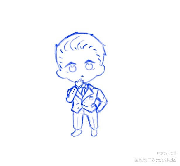 邵总可可爱爱好大脑袋_邵群绘画作品