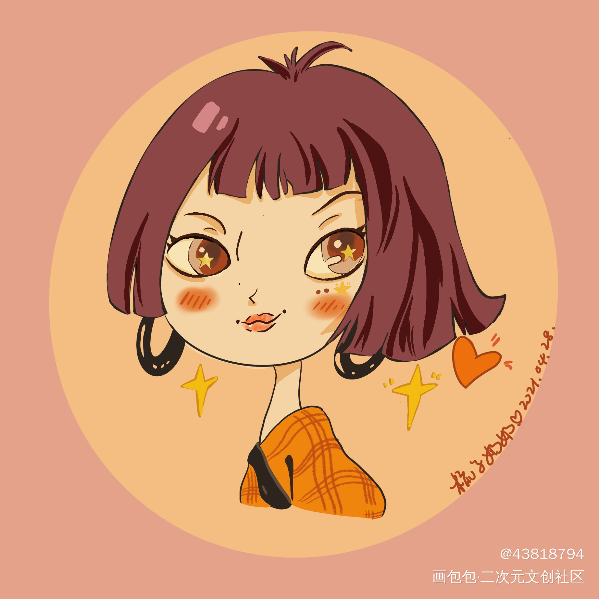摸鱼日常小生活_自习手绘Q版绘画作品