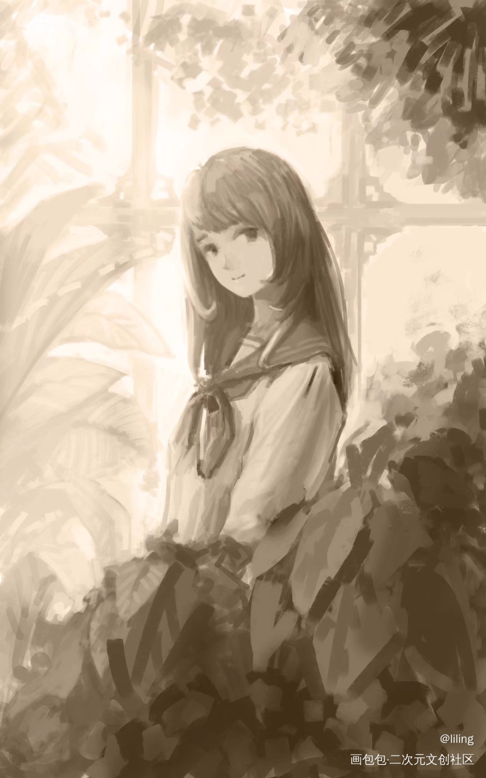 花房_厚涂绘画作品