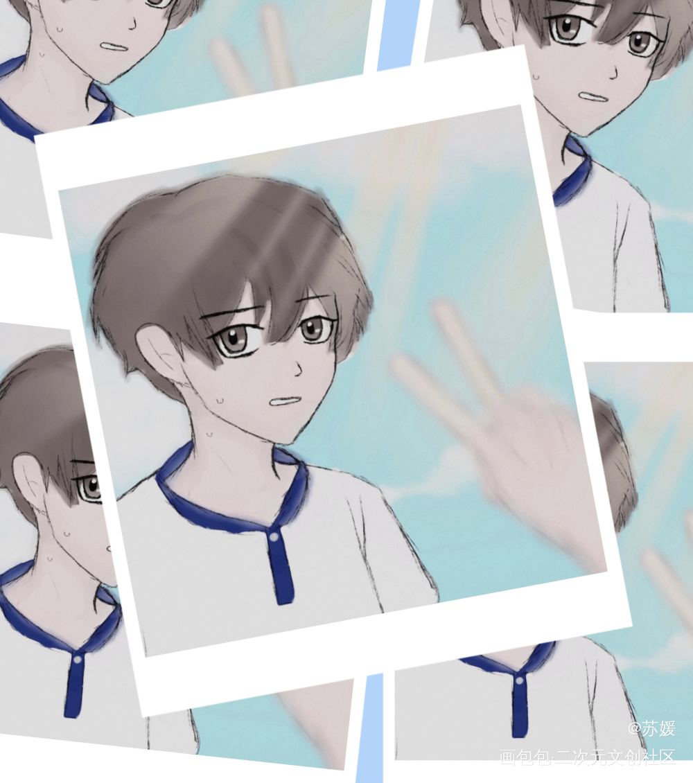 李程秀_188男团群秀平涂绘画作品