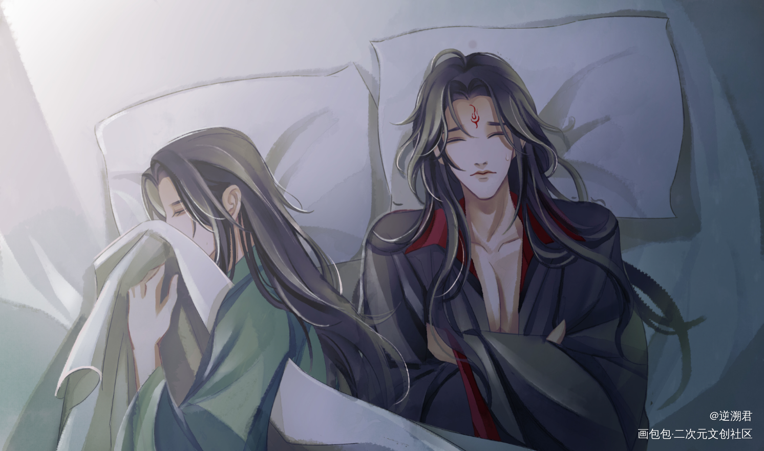 冰秋_人渣反派自救系统冰秋绘画作品