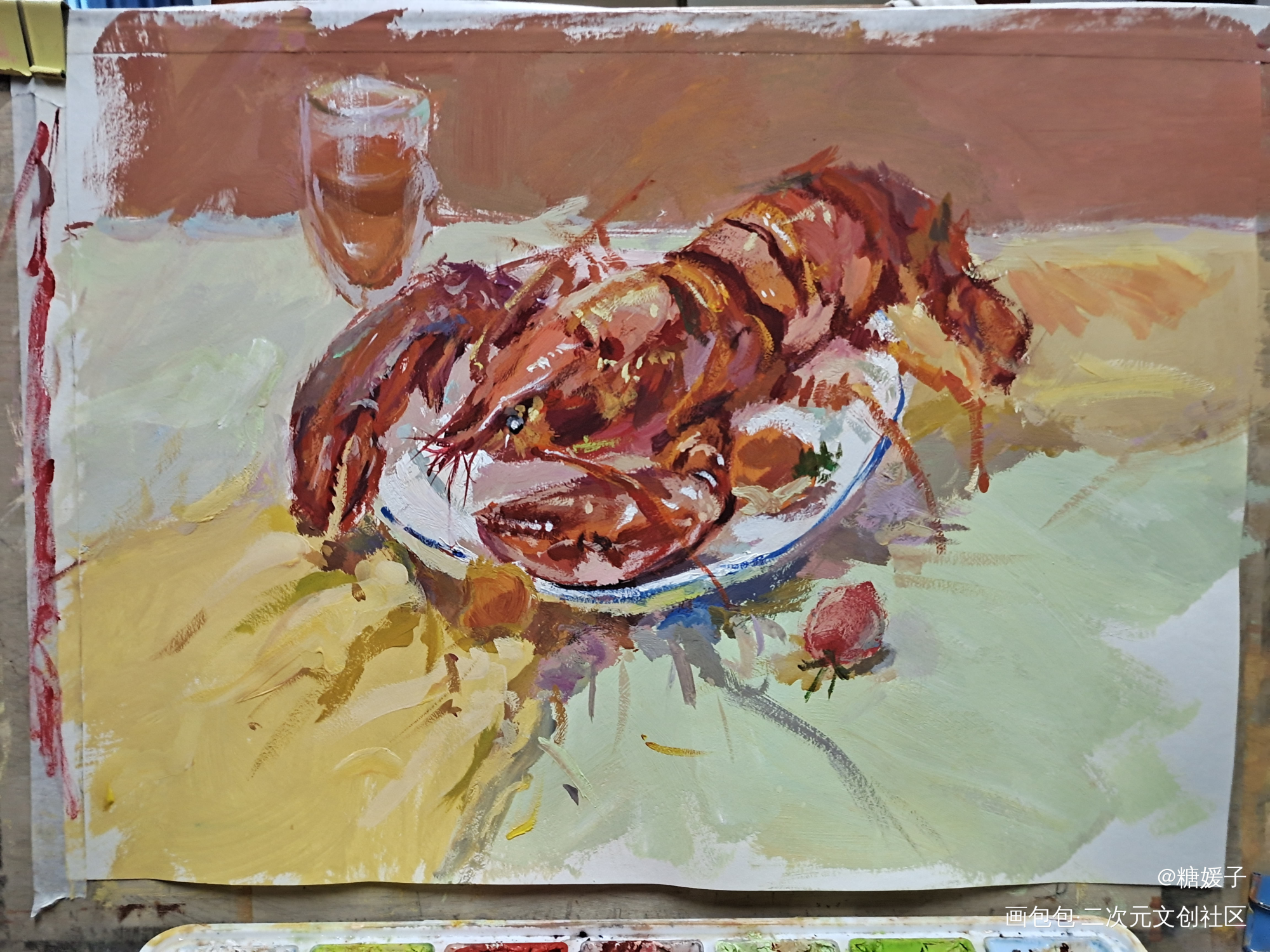 _水粉绘画绘画作品
