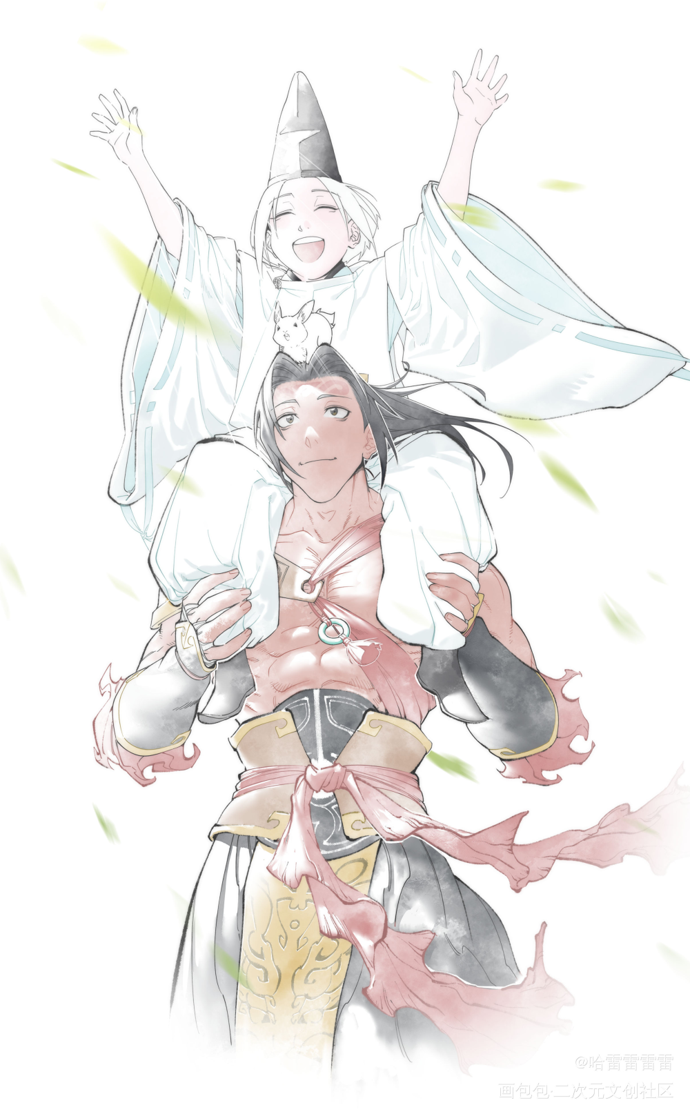往事_古风水彩日系画画板绘插画板绘绘画原创oc绘画作品