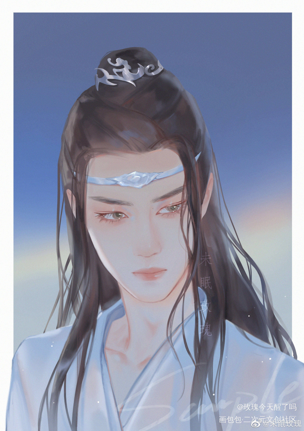 博叽_我要上首推王一博绘画作品