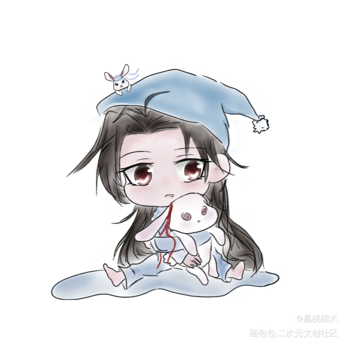 _人渣反派自救系统天官赐福魔道祖师冰秋花怜忘羡Q版绘画作品