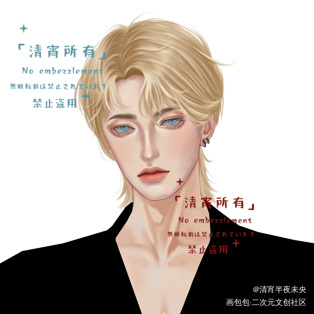 双胞胎_厚涂绘画作品
