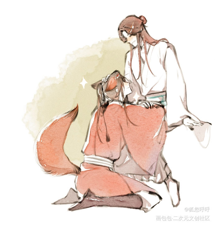 和giegie撒娇_天官赐福花怜谢怜花城绘画作品