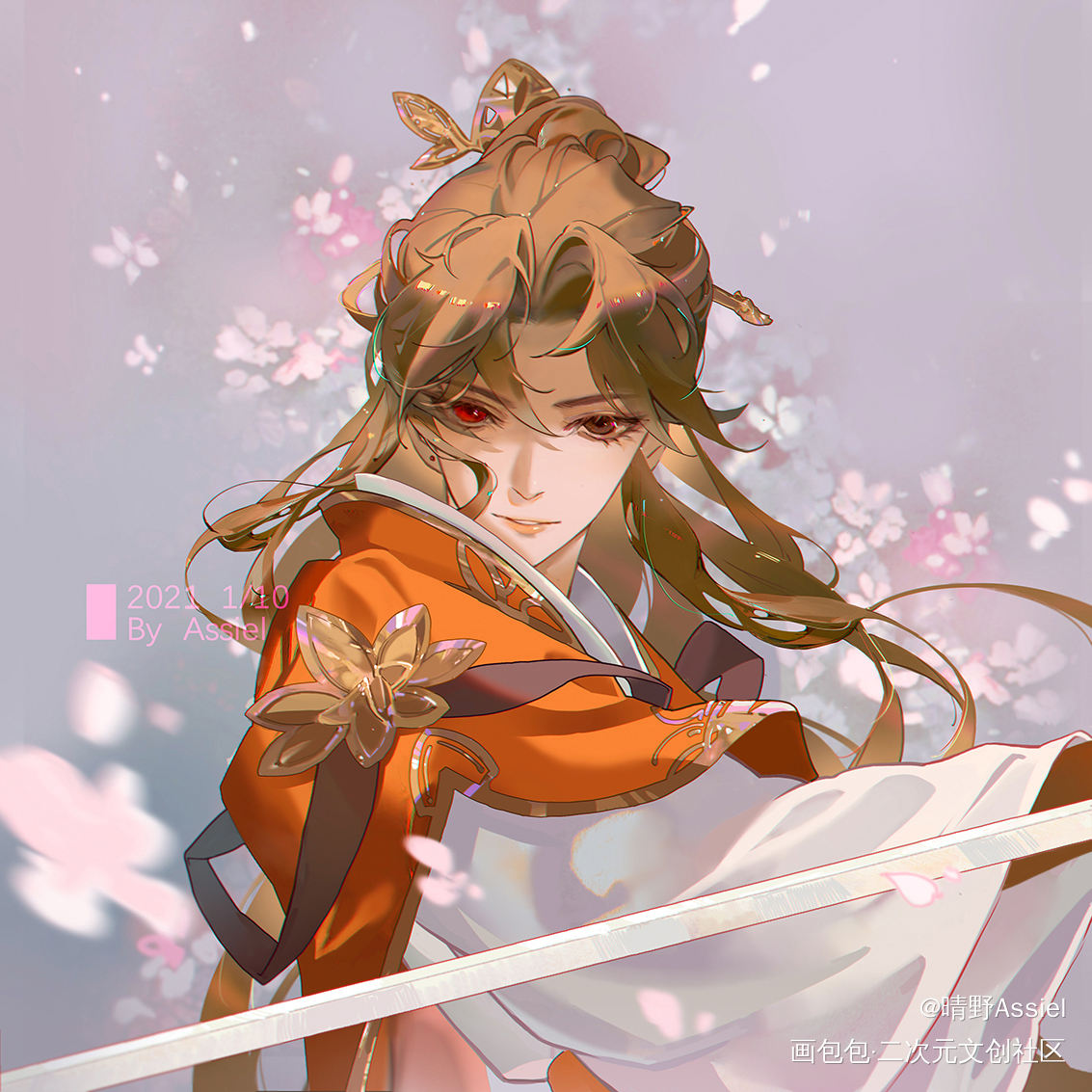 宫惟_剑名不奈何宫惟古风同人淮上绘画作品