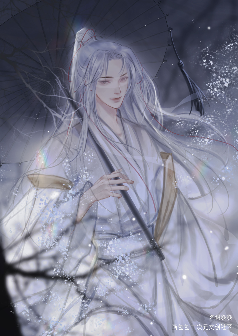沈顾容_穿成高危职业之师尊沈奉雪沈顾容古风插画古风插画绘画作品