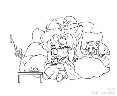 感谢丸（未完成）_魔道祖师忘羡墨香铜臭绘画作品