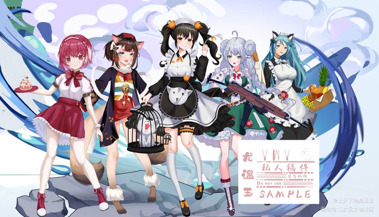 震惊这副画竟然就值70r_立绘日系约稿绘画作品