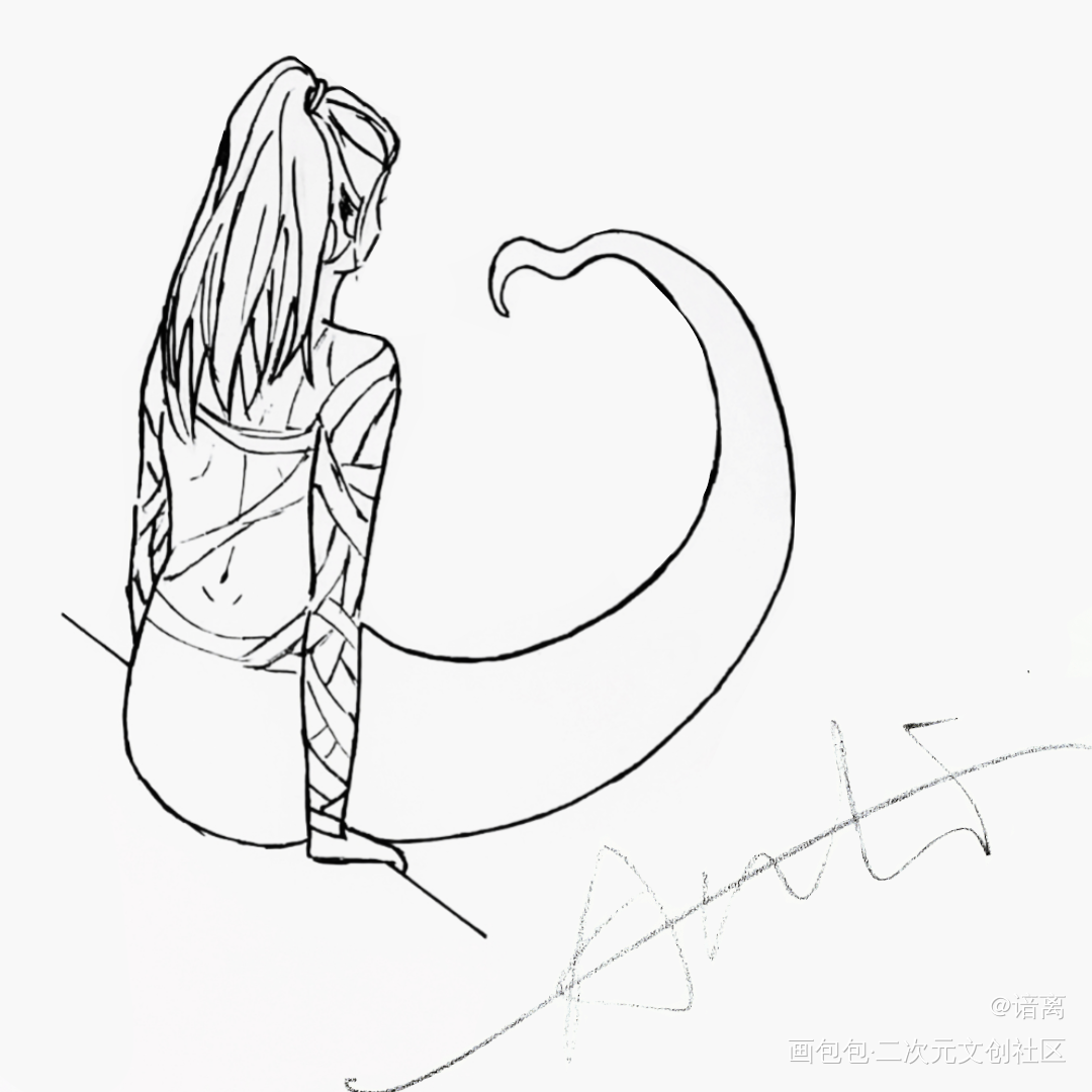 兰波_ABO人鱼陷落绘画作品