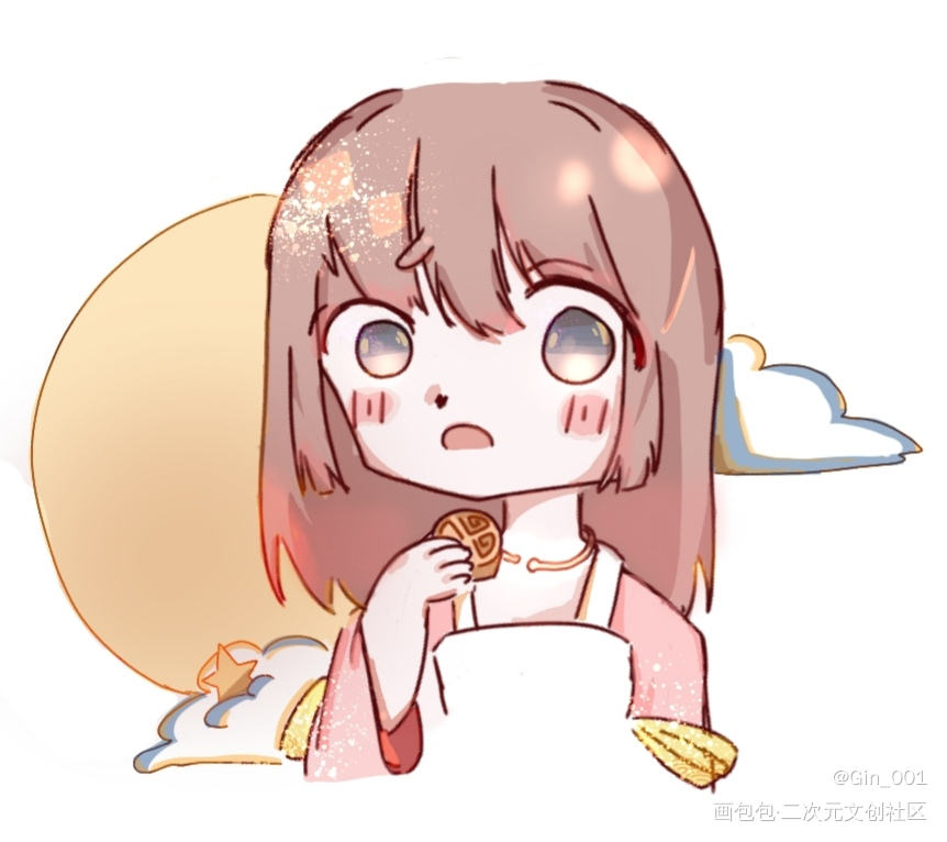 中秋快乐_破云Q版绘画作品