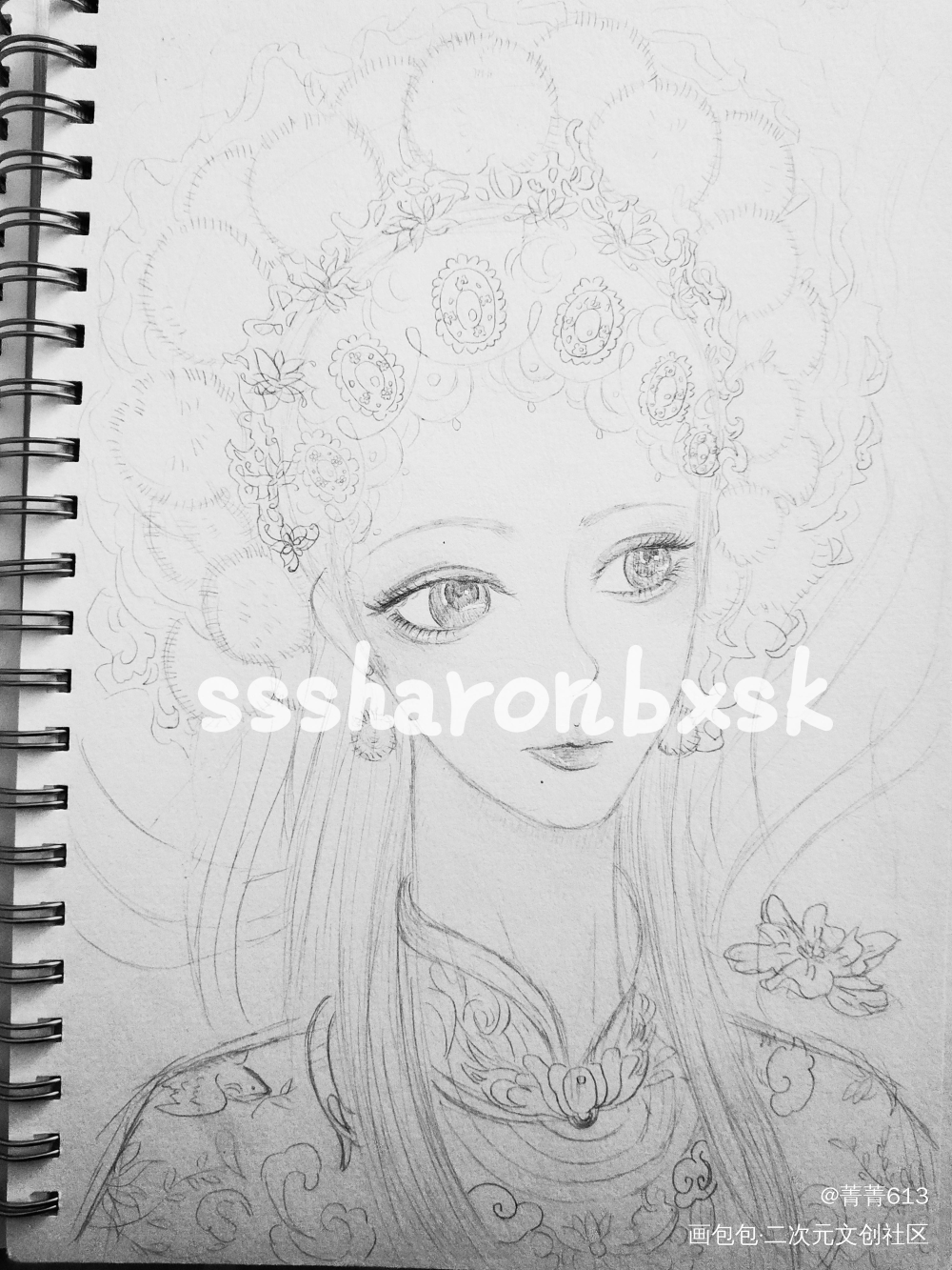 啦咯啦咯啦咯_手绘古风绘画作品