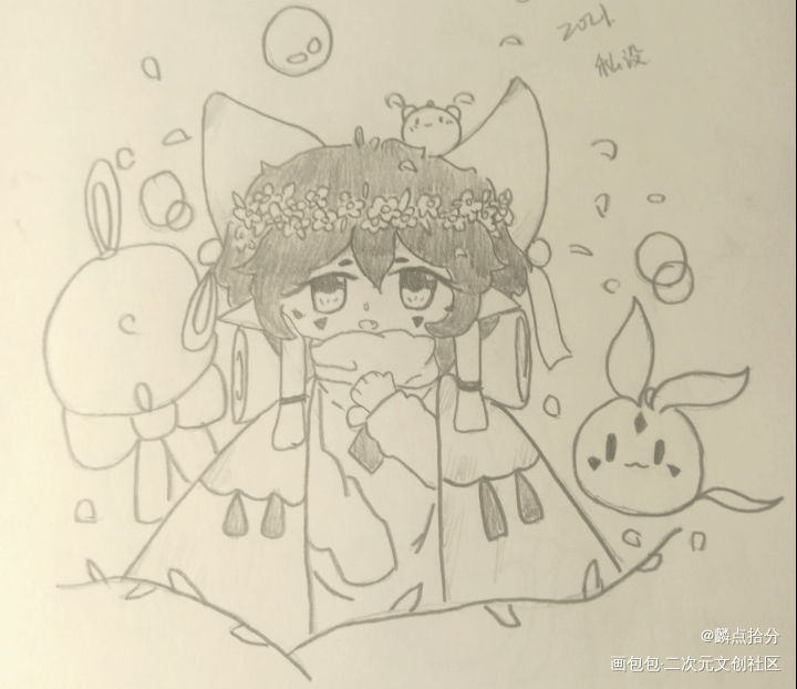 花环_光遇手绘光遇花环绘画作品
