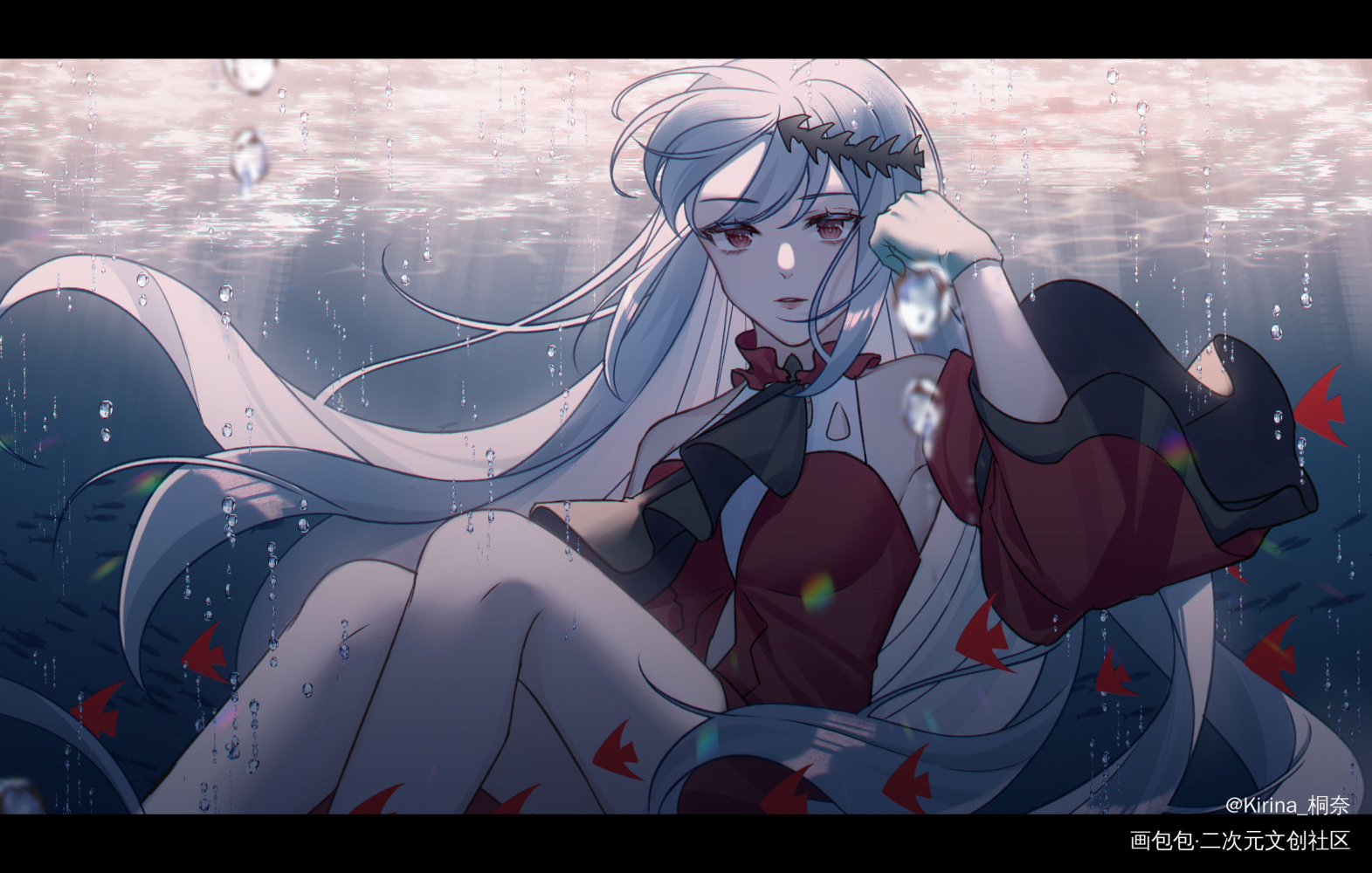 浊心斯卡蒂_明日方舟日系浊心斯卡蒂绘画作品