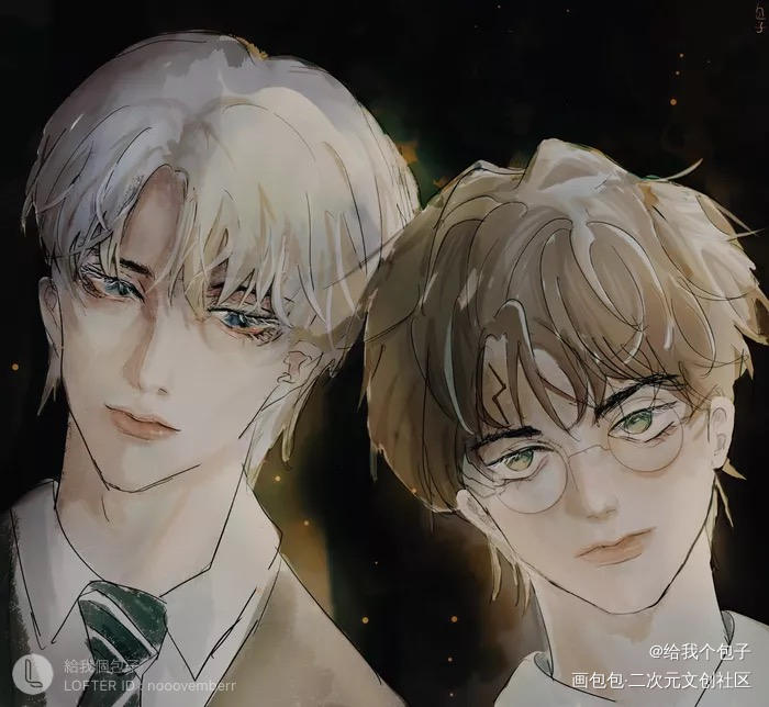 禁林幽会_哈利波特我要上首推德哈绘画作品