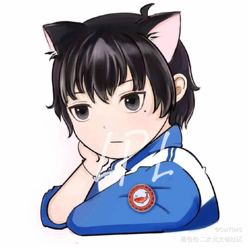 猫猫谢俞_伪装学渣Q版绘画作品