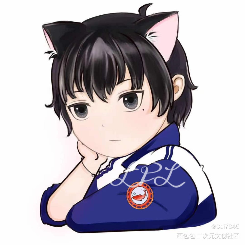 猫猫谢俞_伪装学渣Q版绘画作品