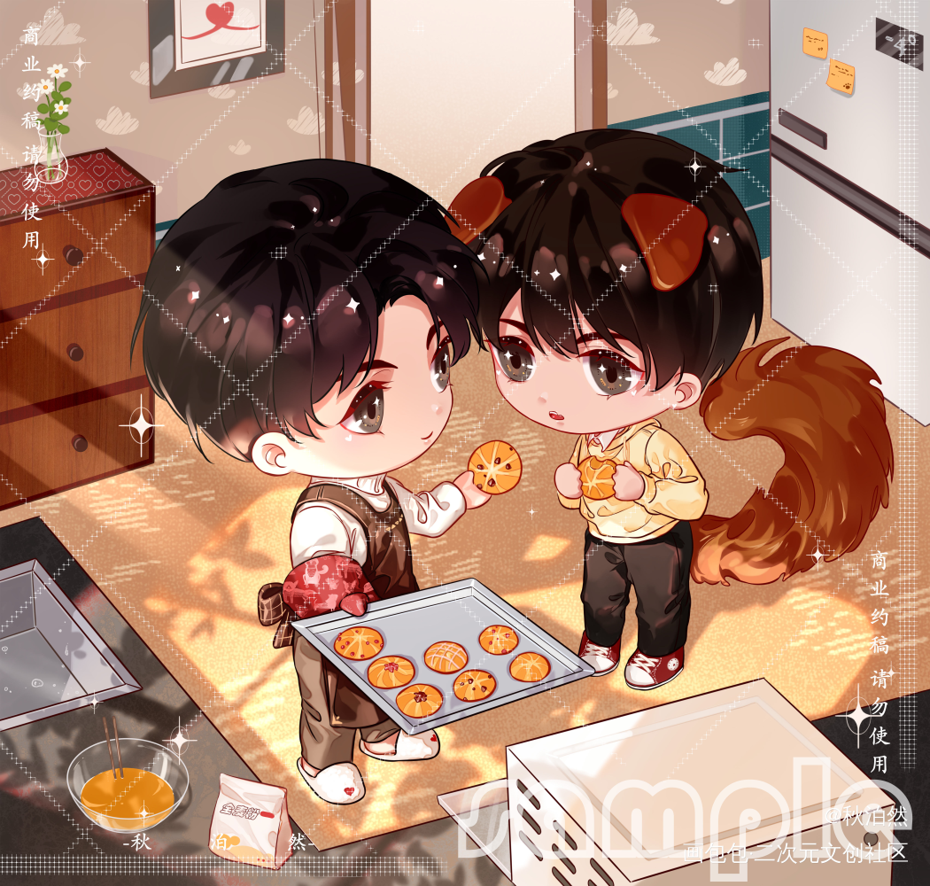 【商稿】给力潮文创非随周边_一个钢镚儿巫哲绘画作品
