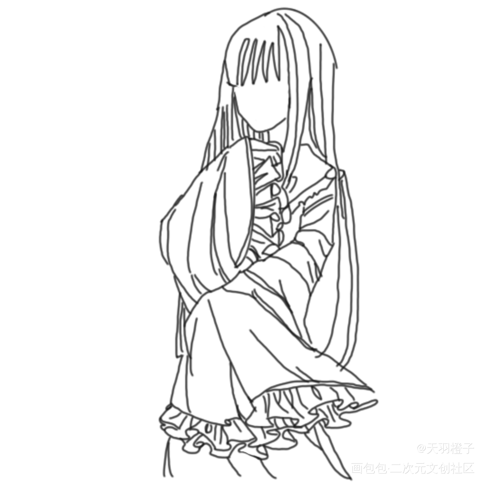 头发毁所有_Q版绘画作品